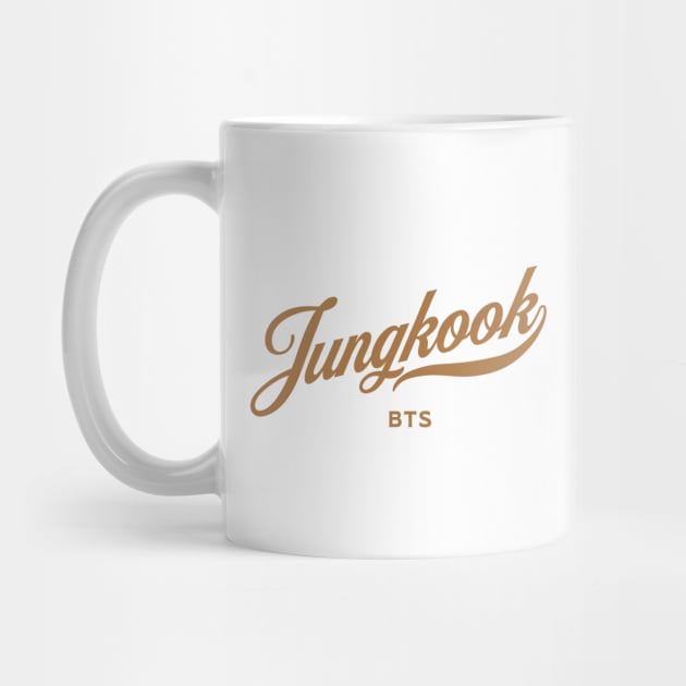 BTS Jungkook baseball sport typography by Oricca